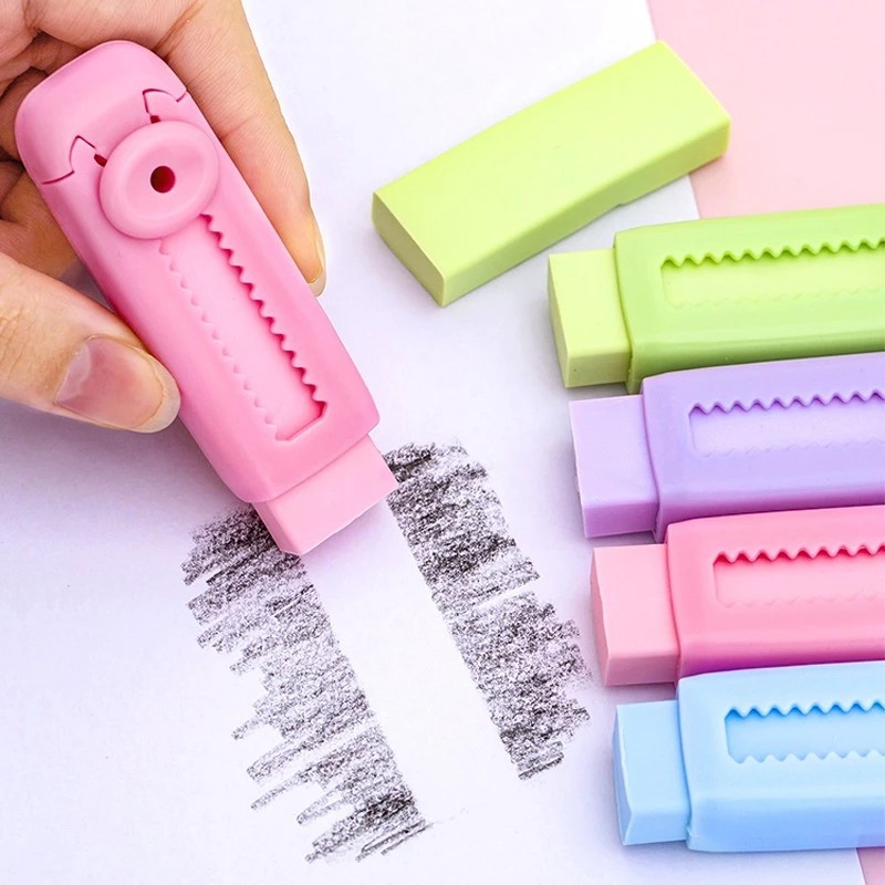 

Penghapus Geser Eraser Sliding Hapusan Mekanik Warna-Warni Colorful