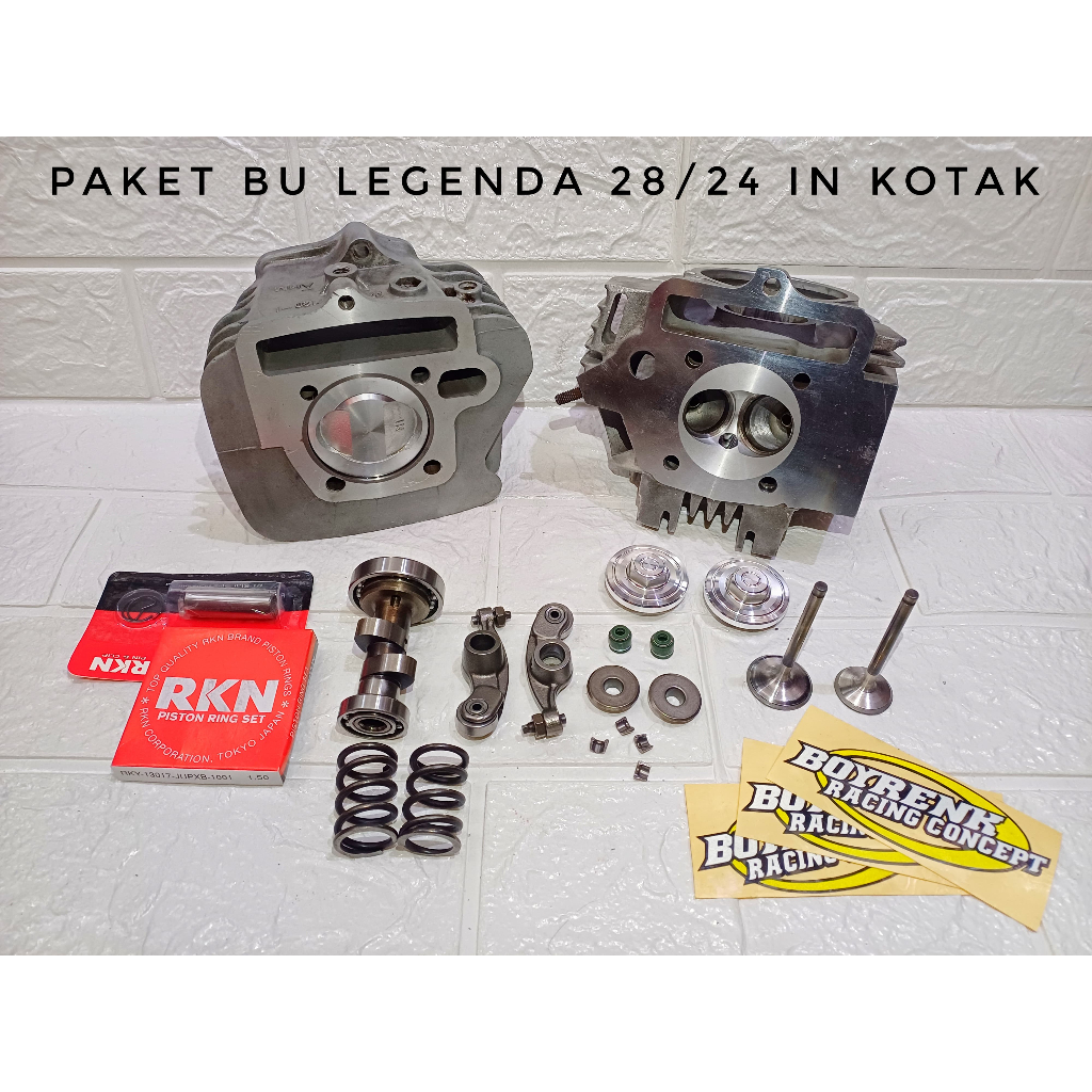 PAKET BORE UP HEAD /  KOP DAN BLOK LEGENDA / SUPRAFIT~BOYRENK RACING