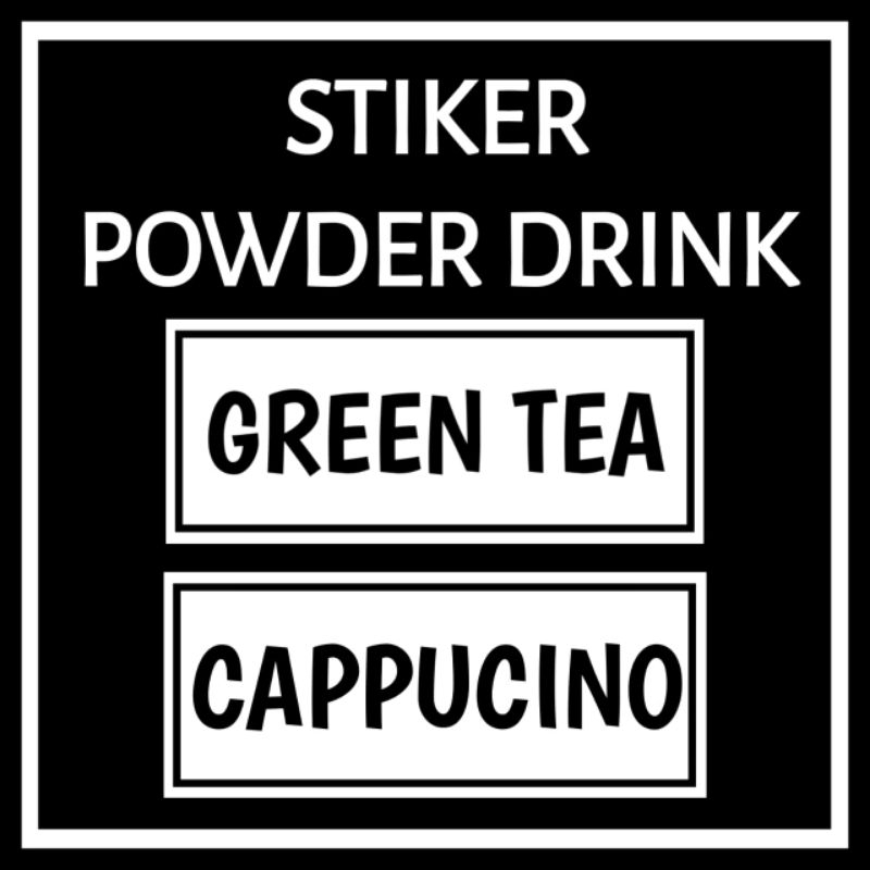 

Stiker Powder Drink Bubuk Minuman