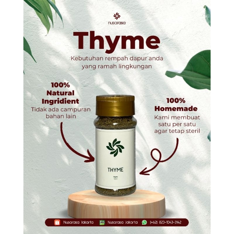 

Nusarasa Dried Thyme 15 gram