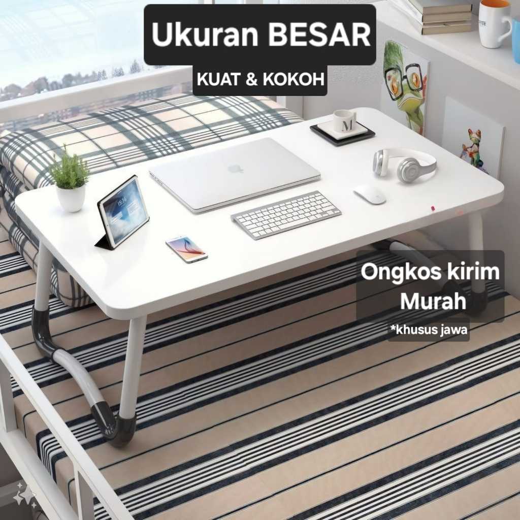 Meja Laptop Lesehan Lipat 100x40 80x40 60x40 Meja Belajar Kerja Lesehan