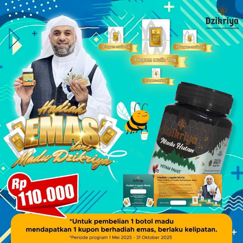 

Asli 100% Madu Dzikriya Hutan Pahit Manis Dzikri Original Azzikriya Dzikriyah Madu Azzikra Adzzikro Bisa COD Madu kesehatan dan pengobatan