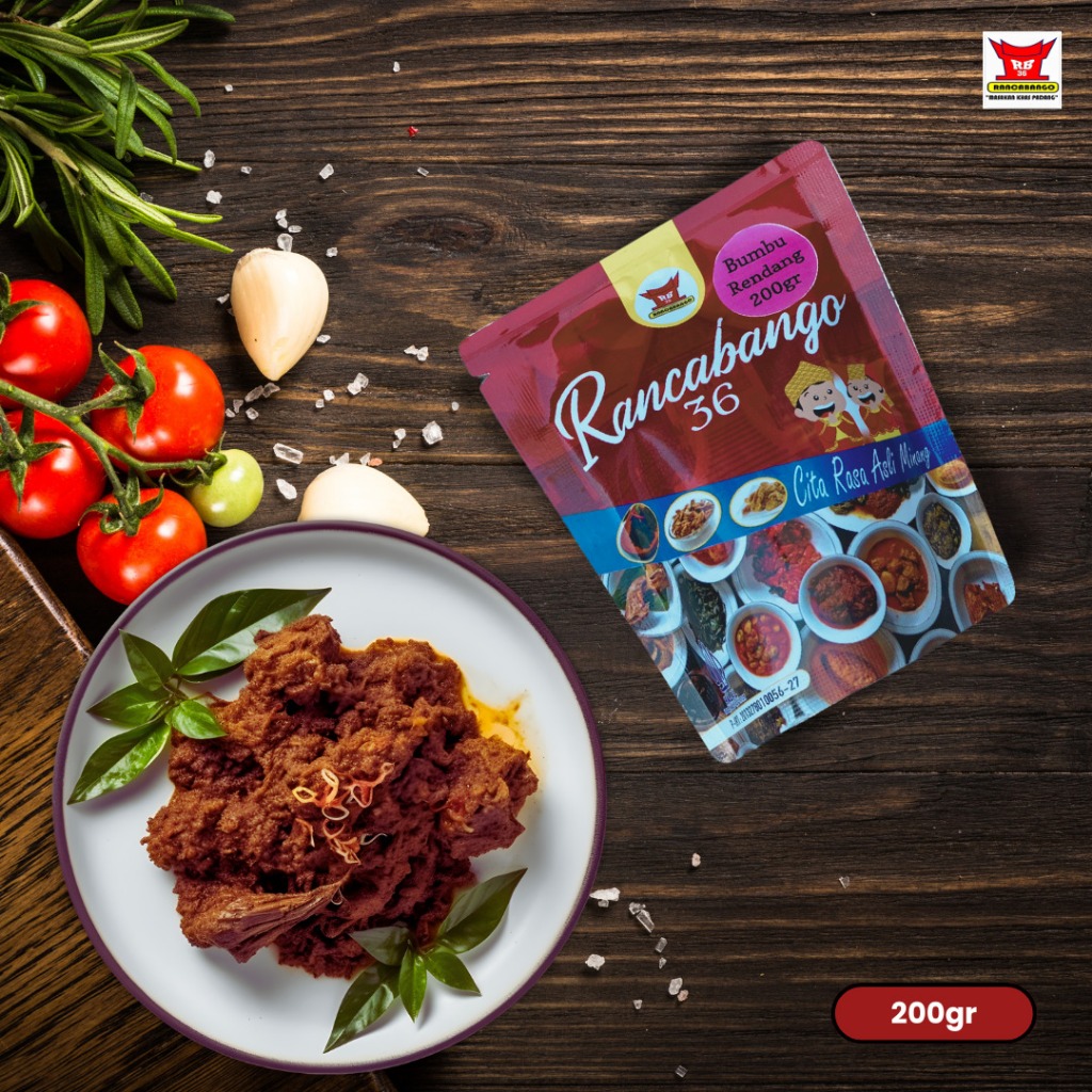 

BUMBU RENDANG SAPI 200 Gram KEMASAN SIAP SAJI TERLARIS