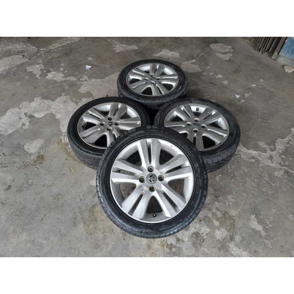 Velg Mobil Bekas Murah R16 Copotan Ori Honda Jazz Pcd 4x100 Ban Bonus Ring 16 Buat Freed Vios Sigra 
