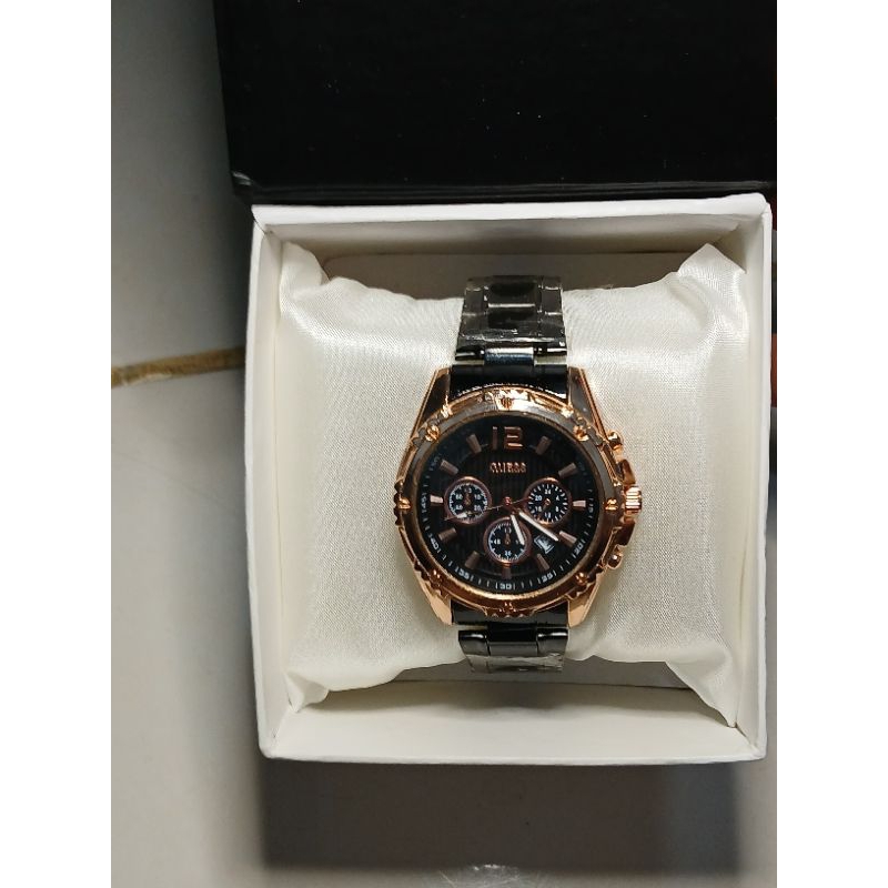 Jam Tangan Pria Rantai Hitam emas blackgold