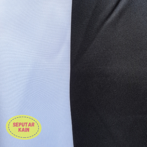 Kain Twill Poly/PE (Hitam, Putih)