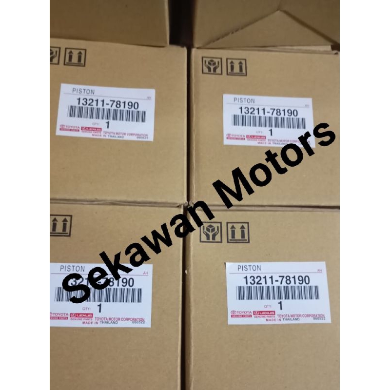 PISTON ASSY SET TOYOTA DYNA HT130 BAJA 78190 FEDERAL IZUMI