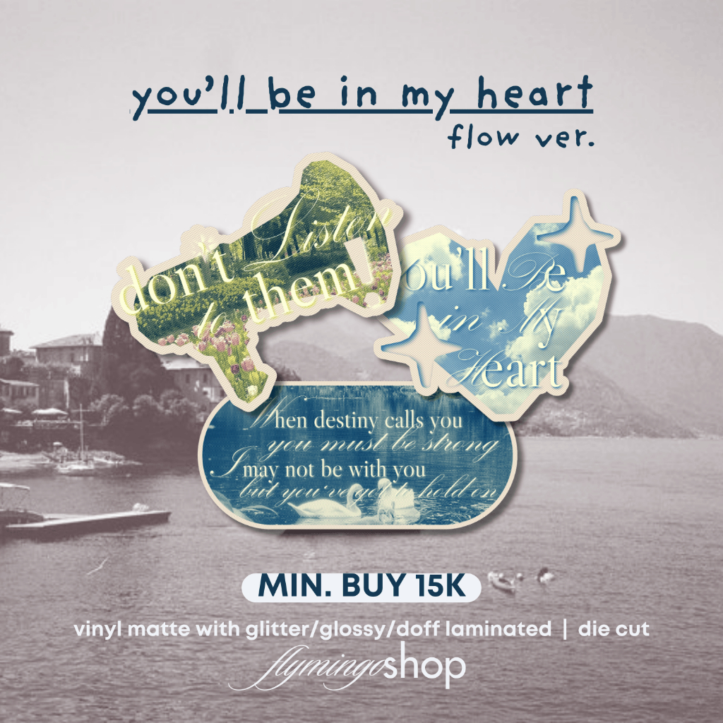 

sticker you'll be in my heart - NIKI flow ver. vinyl glitter
