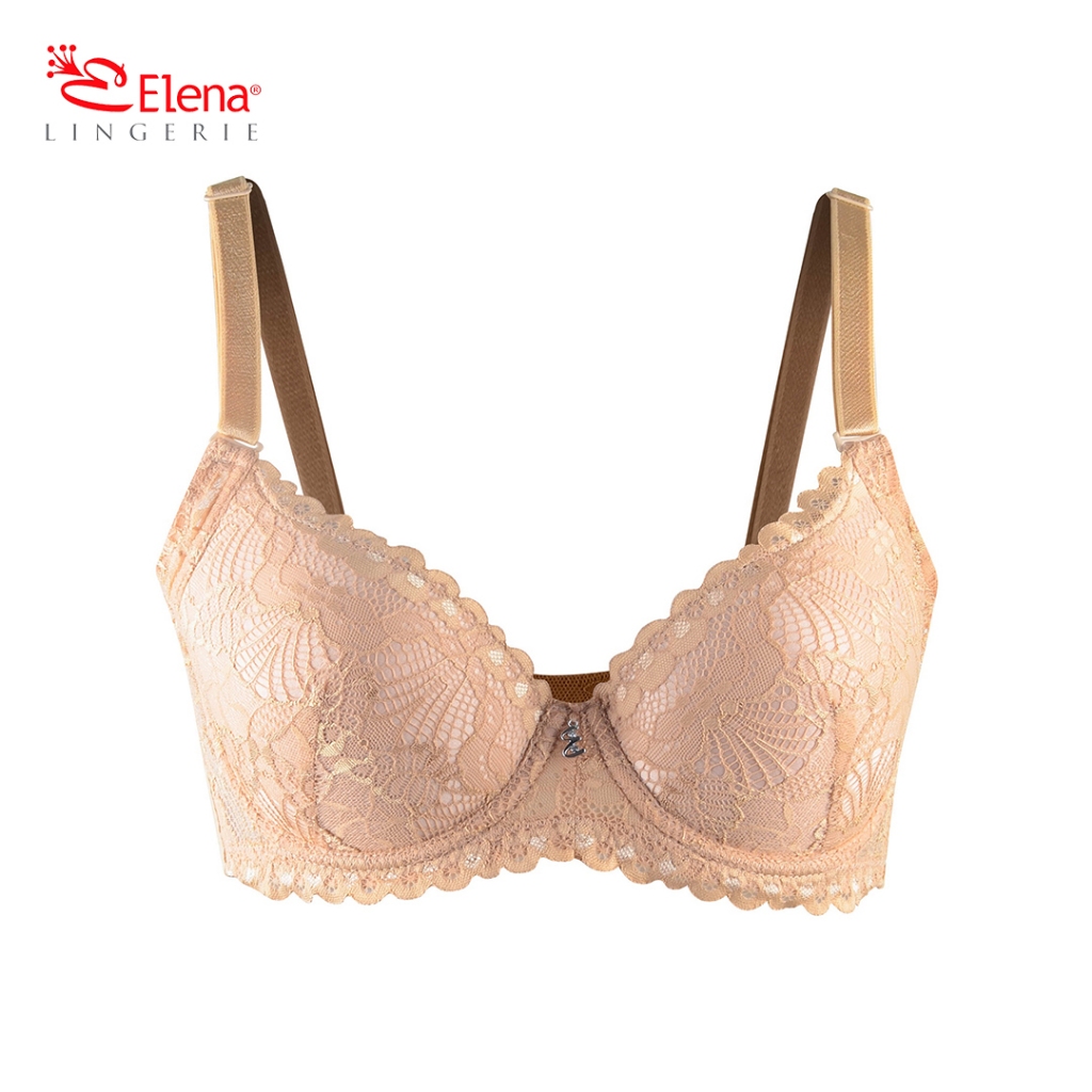Elena Bra 24448 Cup D Jumbo Besar Busa Tipis Pakaian Dalam Wanita Bh Basic 36D - 42D