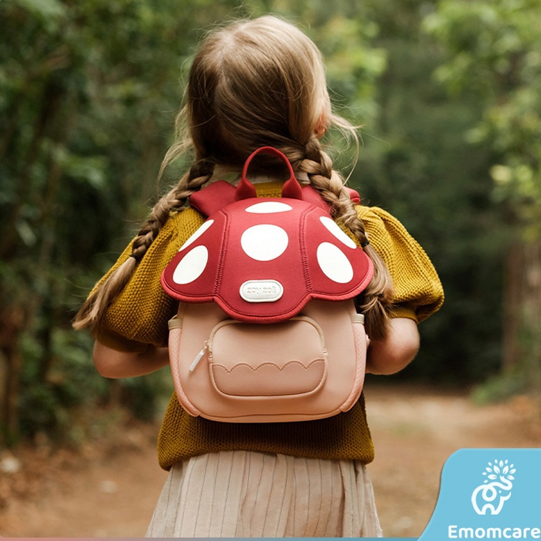 55VIRAL Tas Anak Sekolah PAUD PG TK Tas Sekolah Mushroom TK Anak Laki laki Perempuan Anti Air Tas Se
