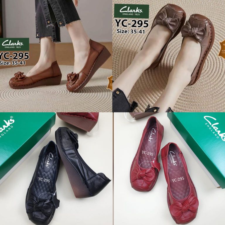 55SALE TERBATAS clarks new pita wedges G295  Sepatu wanita Clarks  Clarks wedges