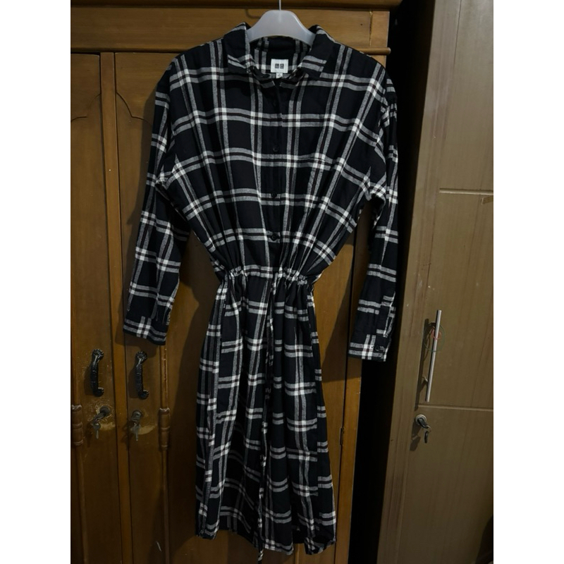 Tunik Dress Flanel Uniqlo