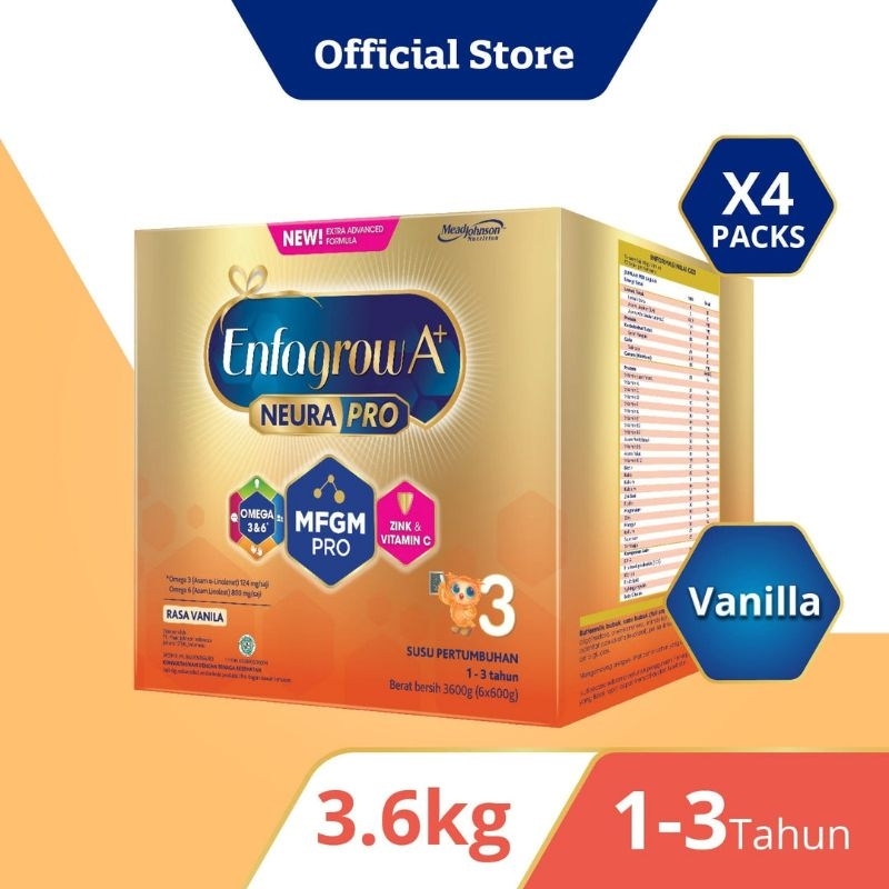 

Enfagrow A+3 - 3600gr | Susu Formula/Susu Anak