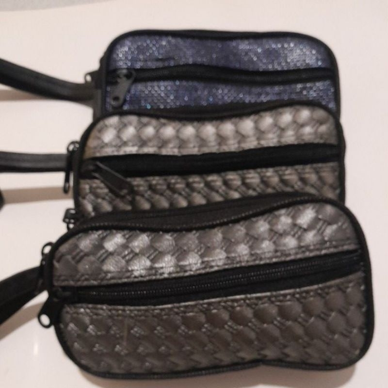 Dompet 3resleting/tiga ruang isi 3pcs