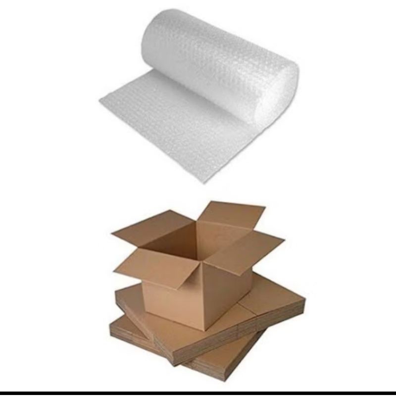 

Packing tambahan kardus + bubble wrap