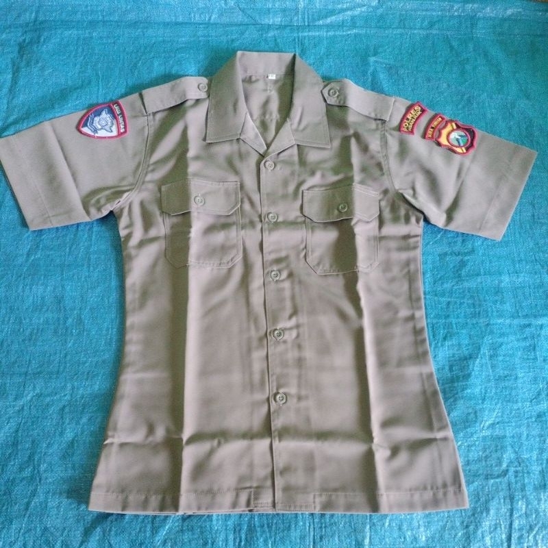 baju pdh polri/baju pdh produksi