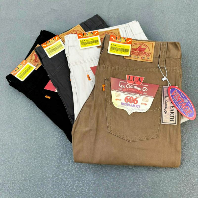 Celana Panjang Pria Lea606 KANVAS PREMIUM