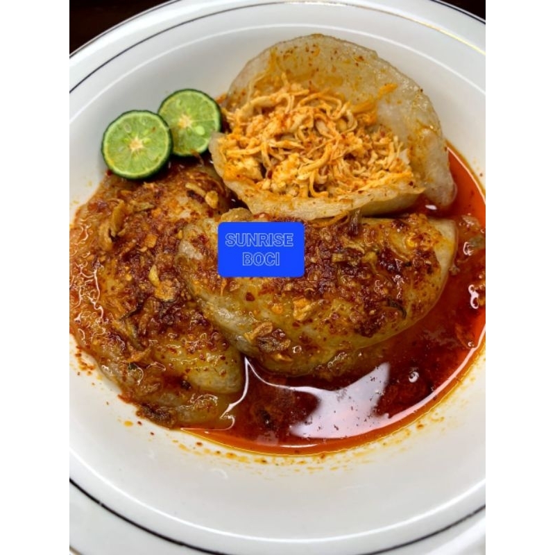 

cireng isi Ayam Suwir Jumbo mercon bumbu kuah chili oil xtra pedasnya spesial