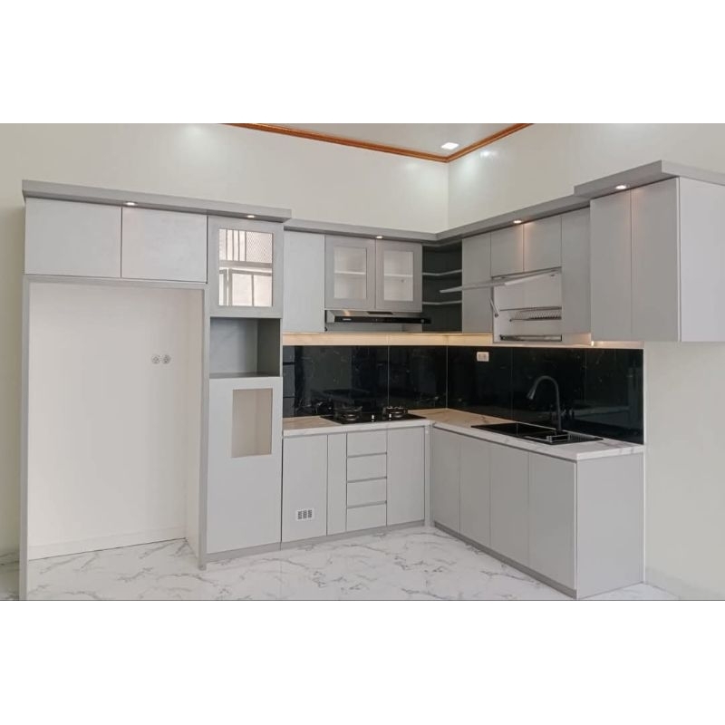 kitchen set minimalis / rak gantung kitchen set / lemari dapur