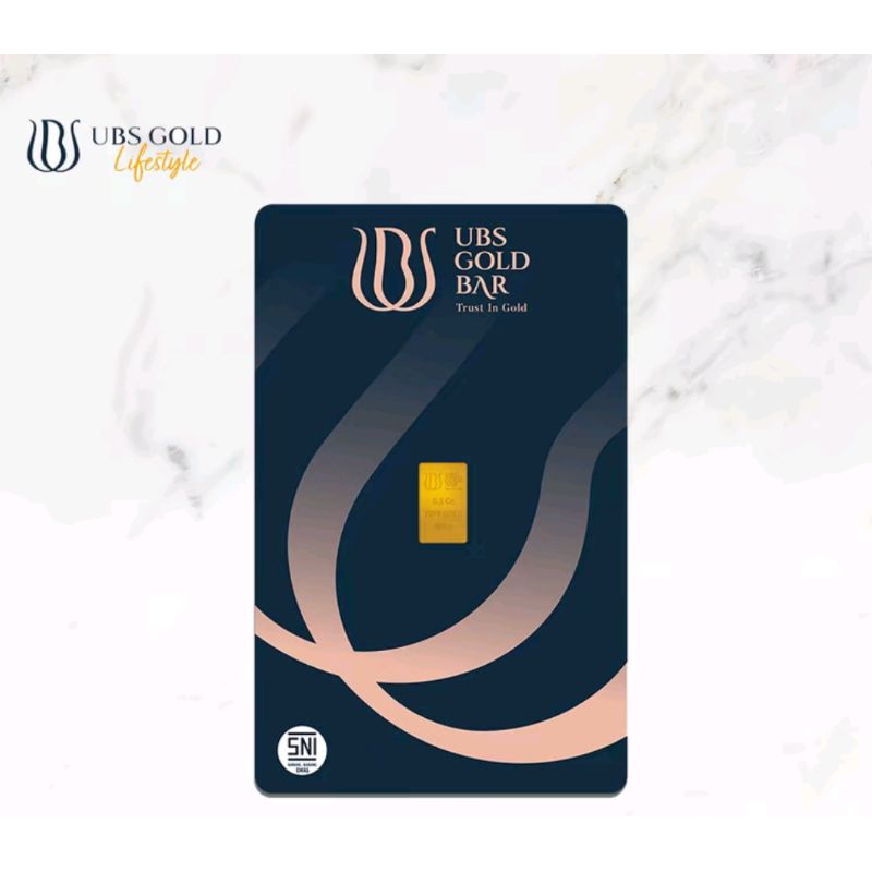 Ubs 0,5 gram,emas press 24 karat certieye original
