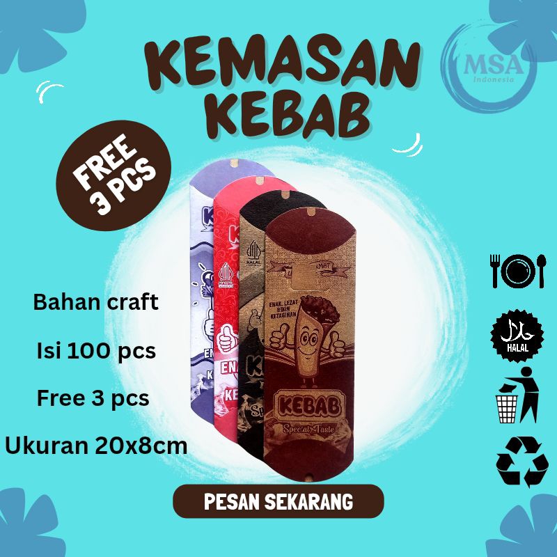 Kemasan kebab  Packaging kebab  Box kebab  Wadah kebab  Bungkus kebab  Desain kemasan kebab  Kemasan