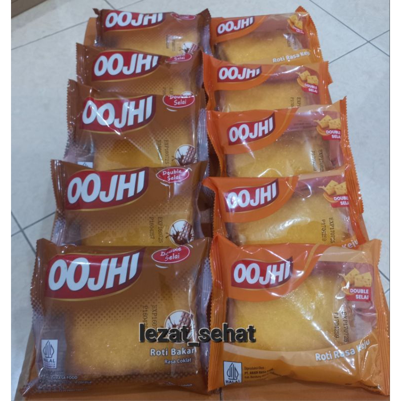 

( isi 5 pcs ) Roti OOJHI DOUBLE SELAI Rasa Keju dan Coklat