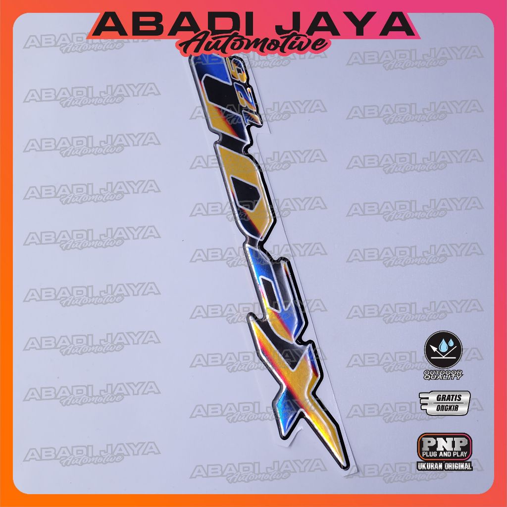 Emblem yamaha xeon / emblem timbul yamaha xeon / emblem titanium xeon / stiker logo yamaha xeon