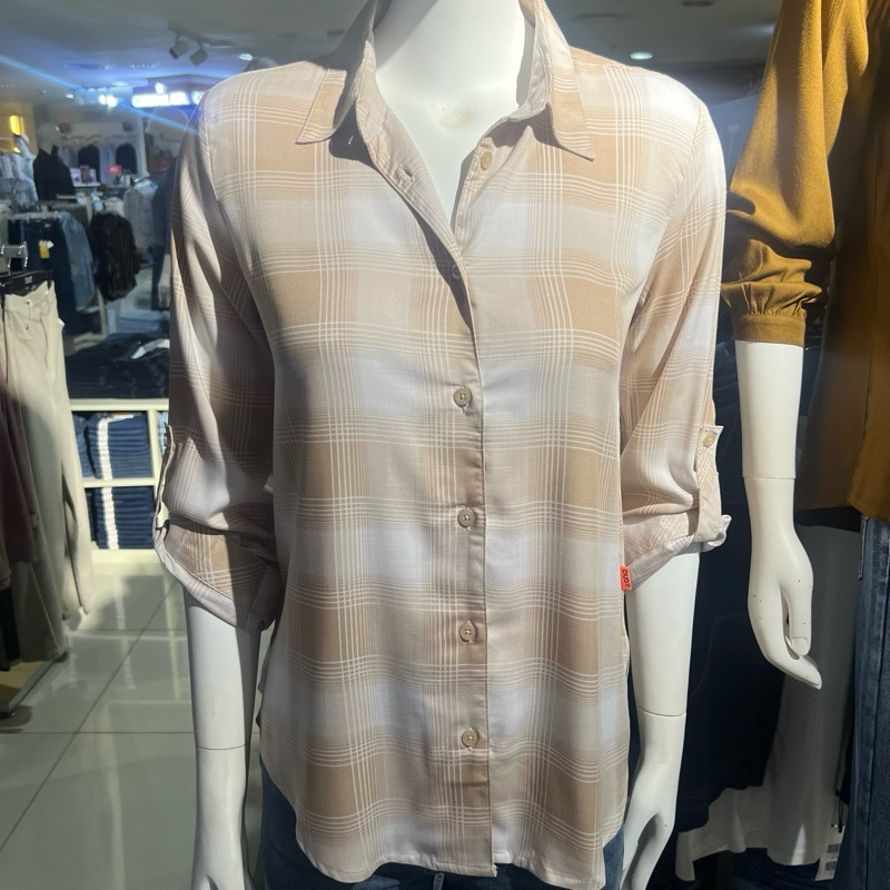 Kemeja beige DUST  WANITA Original