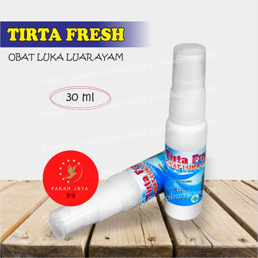 TIRTA FRESH 1 SACHET SAWUNG JALU VITAMIN JAMU AYAM ADUAN OBAT SEMPROT LUKA LUAR AYAM PASCA TARUNG