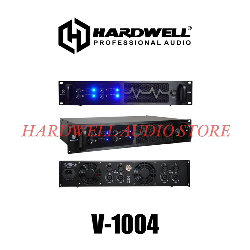 Power Amplifier 4 Channel Hardwell V 1004 / V1004 Original Hardwell Power 4 Channel
