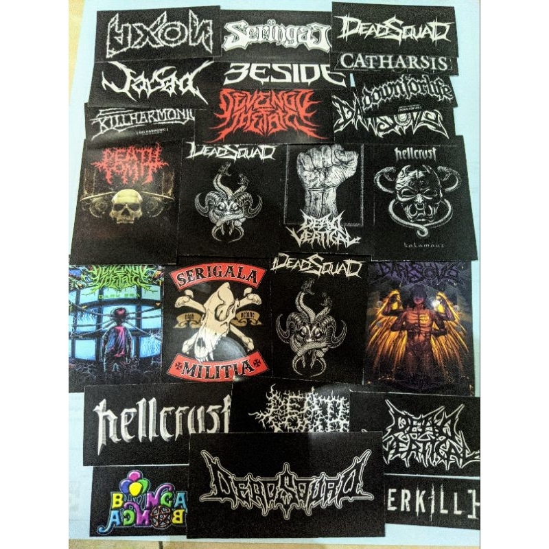 

Sticker metal band (Famous band) isi 25 lembar ANTI AIR!!! MT25