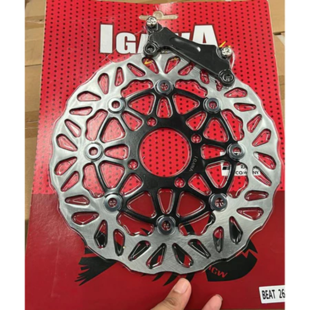 Piringan Cakram Lebar Beat 260 Copy TDR KTC Variasi + Breket Beat Scoopy Vario Genio Dll