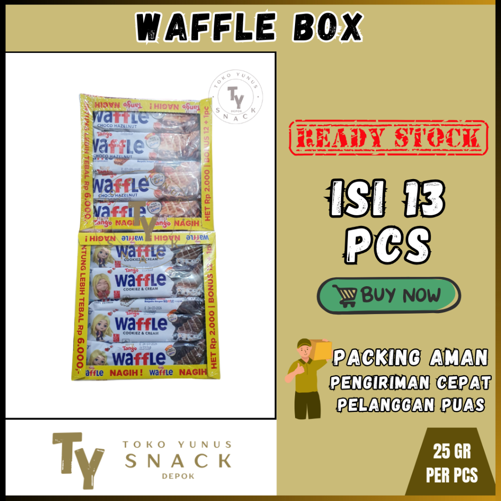

WAFFLE BOX ISI 13PCS @25GR