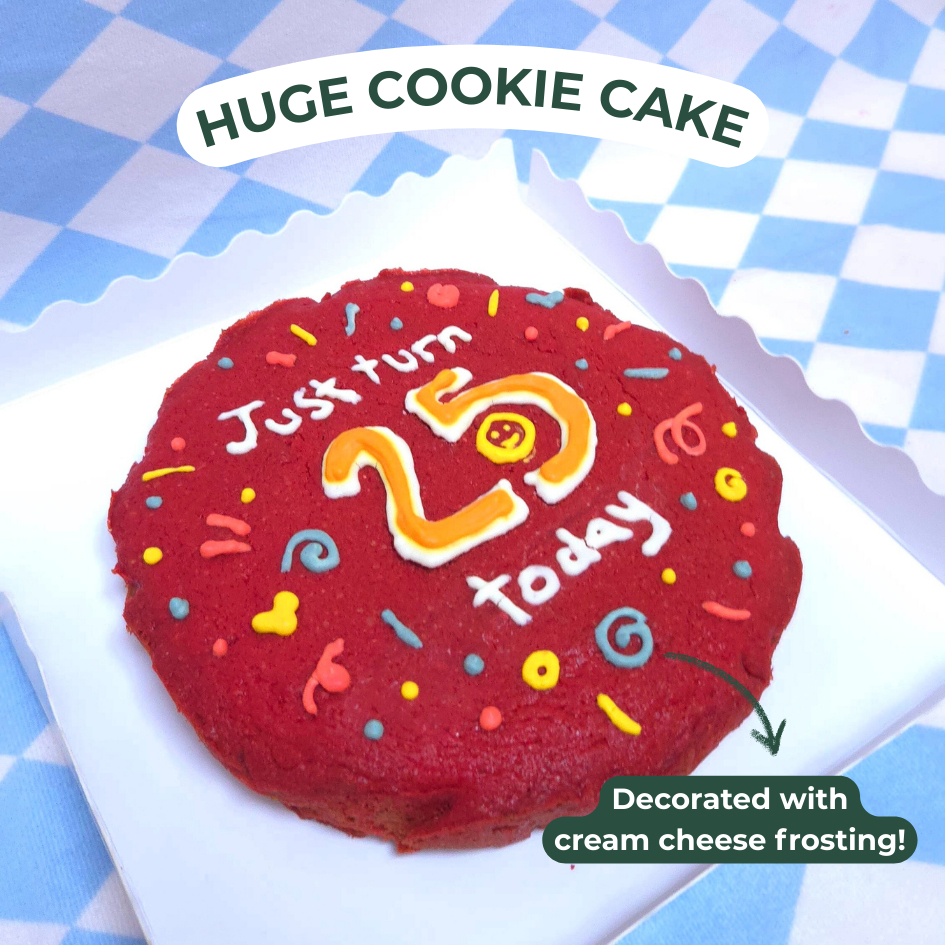 

Huge Soft Cookie Cake Custom 1 Layer