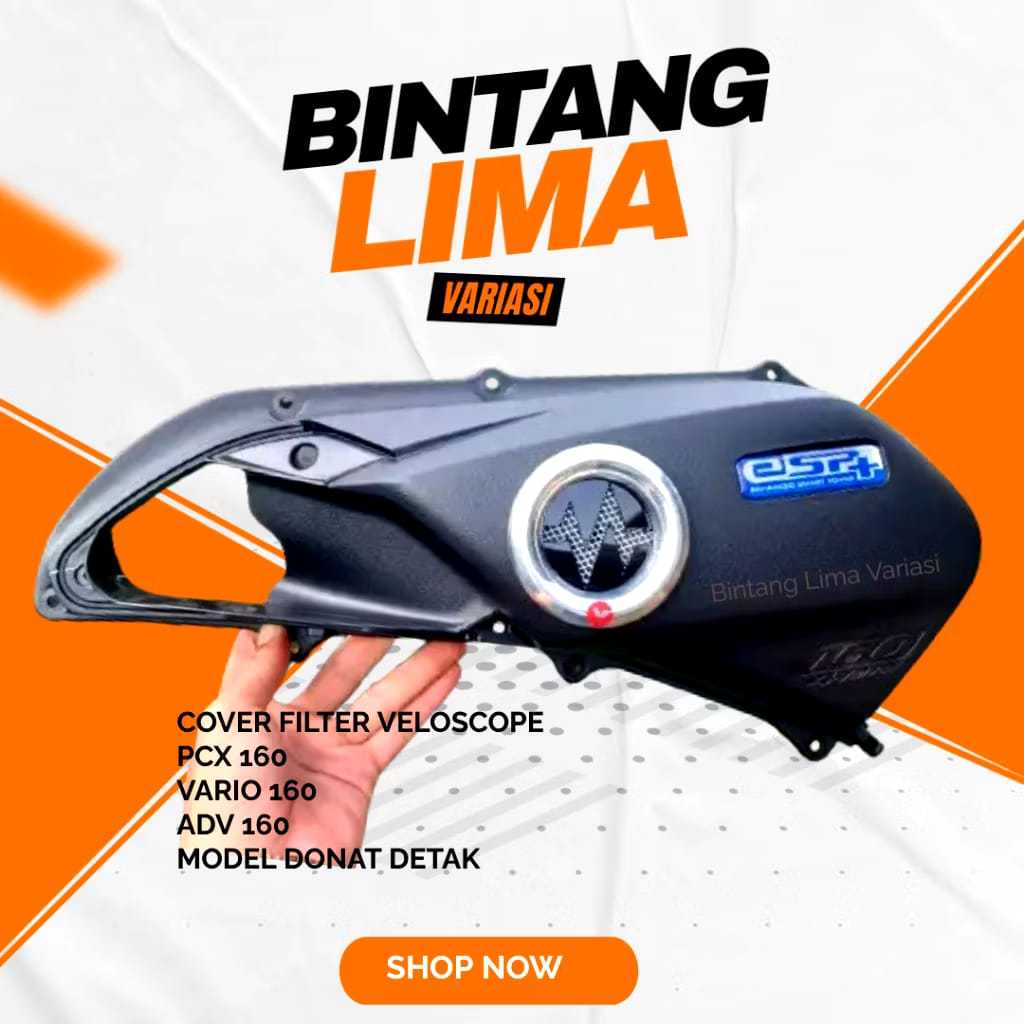 Veloscope Donat Detak/Cover Filter Vario 160 Dan Pcx 160 Adv 160 Ori Ahm Modifikasi