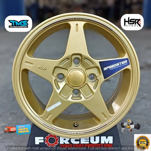 Velg Mobil Promo HSR SPEEDSTER Ring14 Pcd 4x114 Kijang Lgx Super Evalia Livina Avanza Xenia Accent