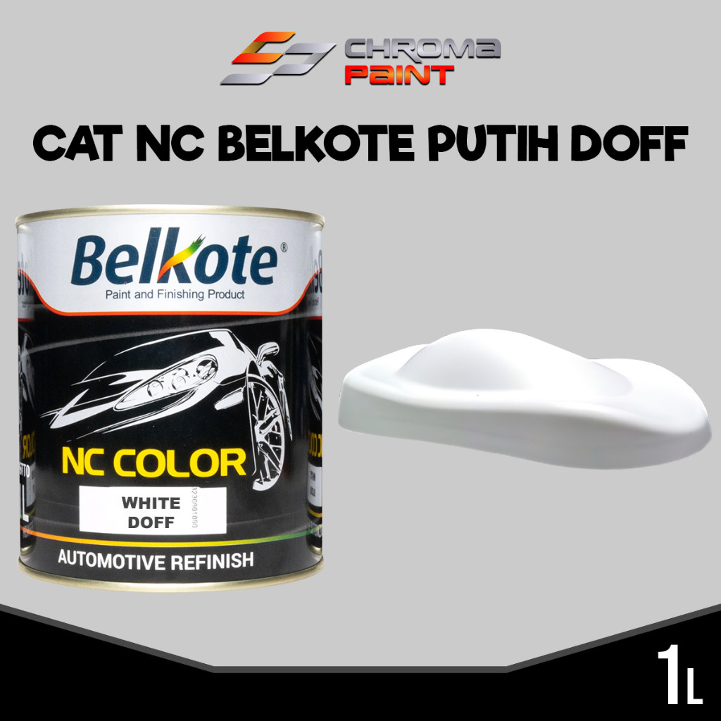 Cat Putih Doff Belkote NC White Doff 1Kg – Cat Duco Putih Dop Polos