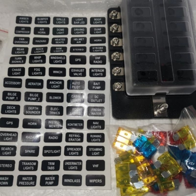 Fuse Box Rumah Sekring 12 Fuse Universal