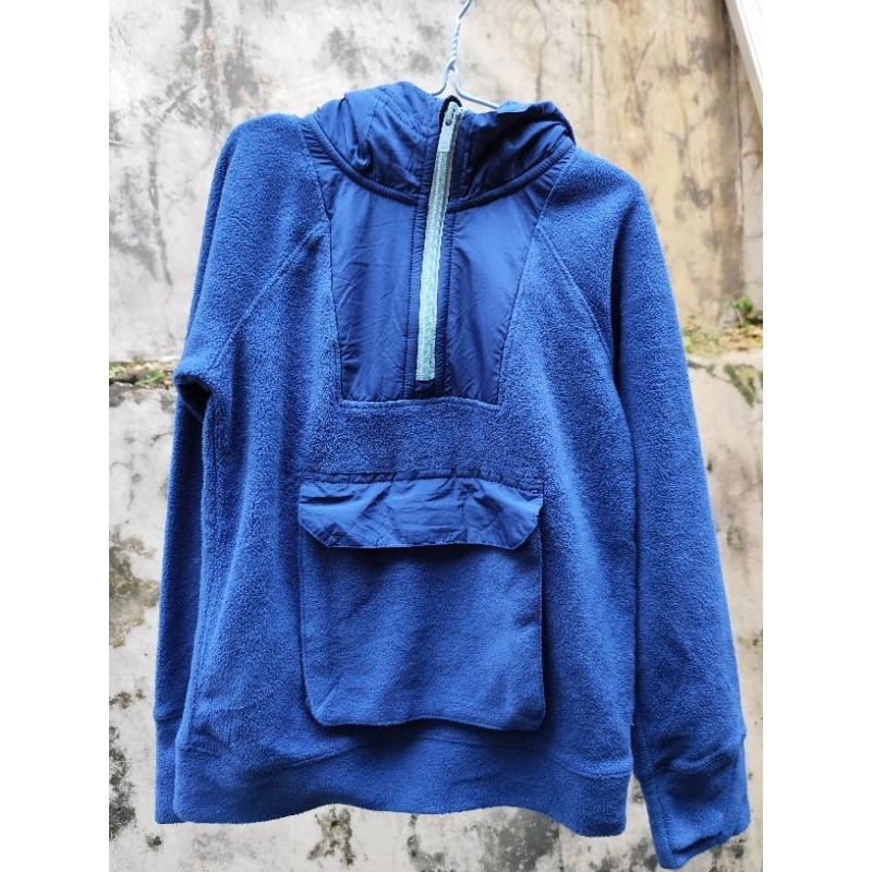 Jaket Fleece All in Motion Anak Halfzip - Warna Biru - S