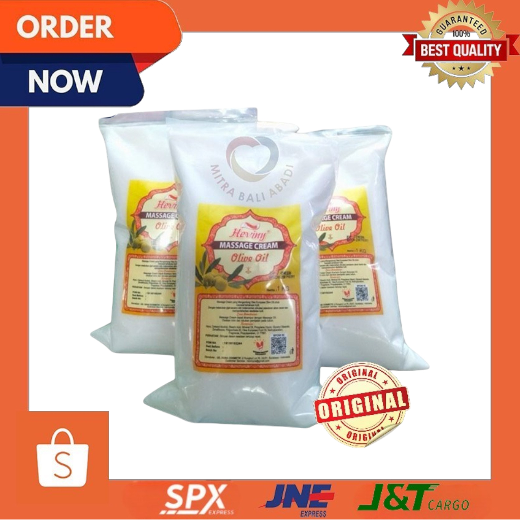 Massage Cream - Heviny Massage Cream Refill 1Kg - CREAM URUT PIJAT