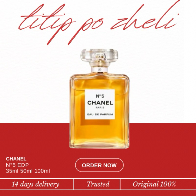 Chanel No.5 EDP - perfume wanita Original 100% ( PO JASTIP)