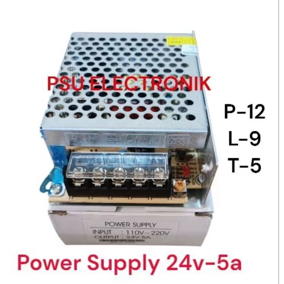 POWER SUPPLY 24V 5A / 24V 5A /PSU 24V 5A SMPS SWITCHING POWER