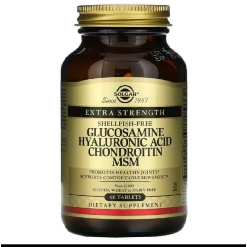 solgar glucosamine hyaluronic acid chondroitin MSM 60.tablet