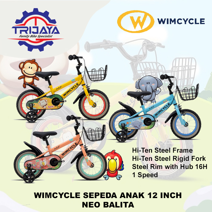 Wimcycle Sepeda Anak Neo Balita 12 Inch