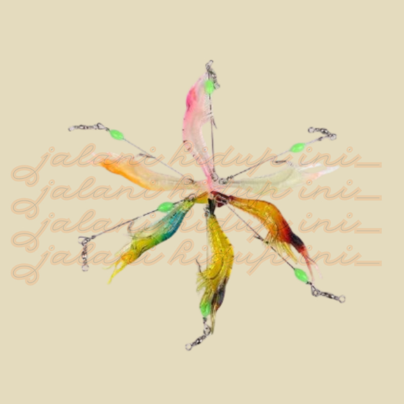 Berkualitas Umpan Pancing Mancung Ikan Bentuk Unik Udang Kecil Luminous Shrimp Soft Bait Lure