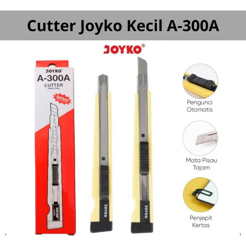 

PISAU CUTTER JOYKO ORIGINAL | CUTTER TAJAM UNTUK KERTAS, STIKER, & KERAJINAN