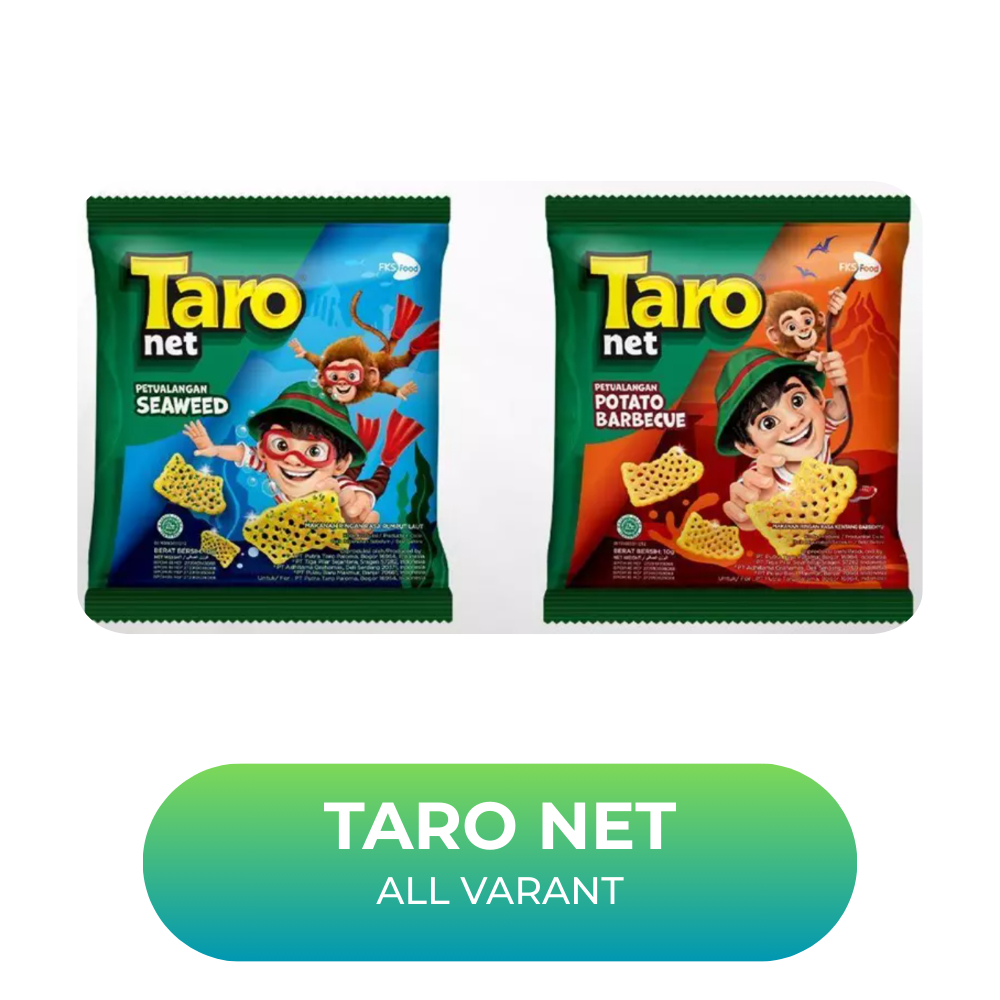 

Snack Taro net Rasa Seaweed Potato BBQ - Snack 17Gr