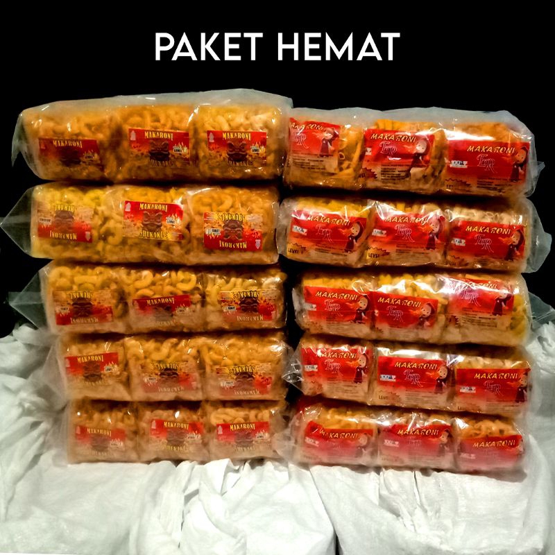 Paket Hemat Makaroni ER Marsha 5 Pak Isi 120 Pcs