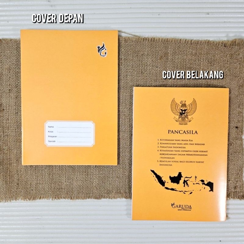 

RB Buku Tulis G Campus Ukuran Boxy Maxy Panjang Isi 50 Lembar 10 Buku Cover Craft Coklat