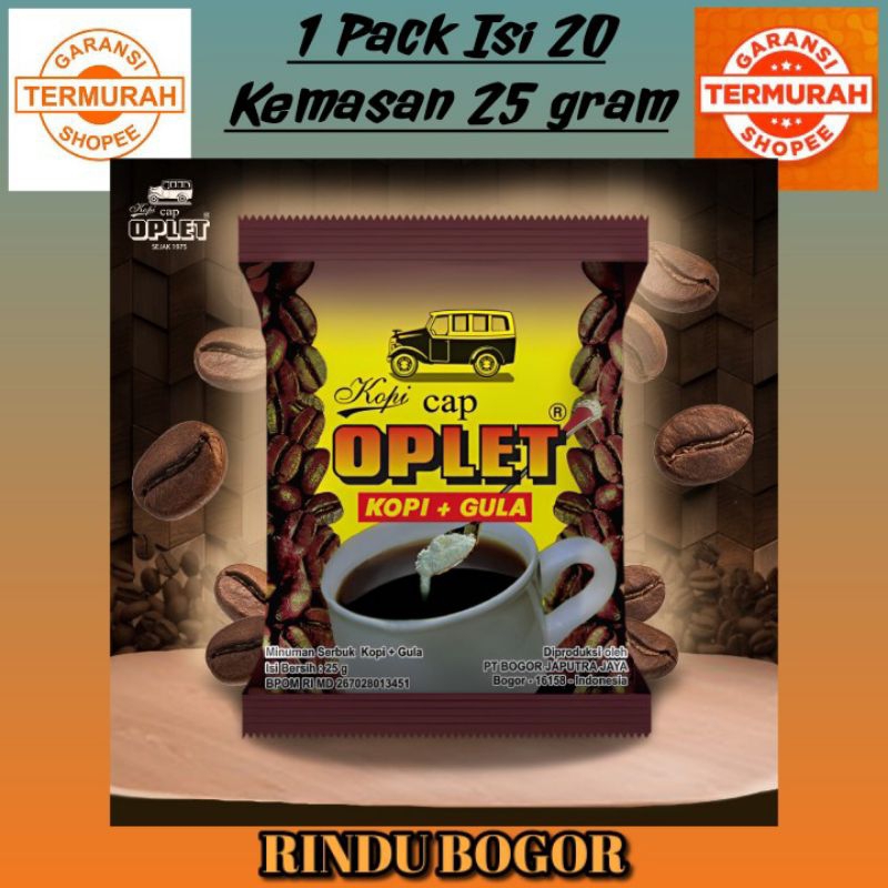 

Kopi Cap Oplet Kopi plus Gula Kopi khas Kota Bogor